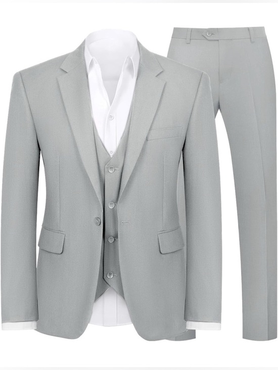 Wywk Other - *NWT* WYWK Men's Light Gray 3-Piece Slim Fit Tuxedo Suit Set, Size Small